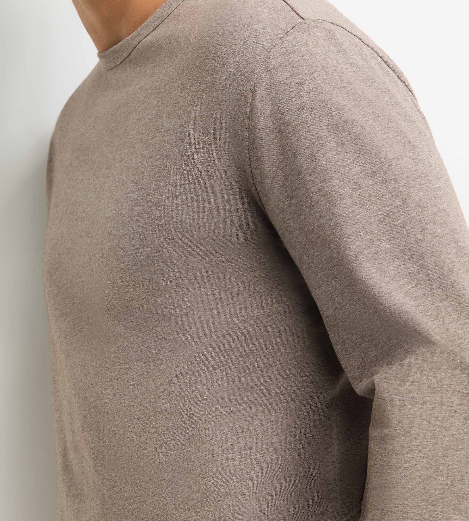 dim-ensemble-pyjama-pantalon-homme-marron-m-lange-jersey-elasthanne image 3