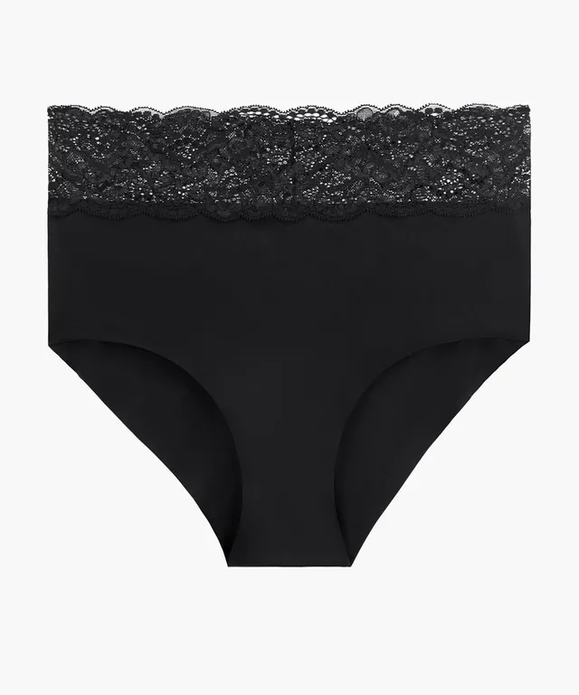 aubade-sweetessence-culotte-taille-haute-noire image 1