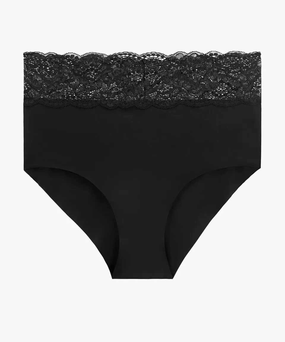 slip-taille-haute-aubade-sweetessence-noir image 1