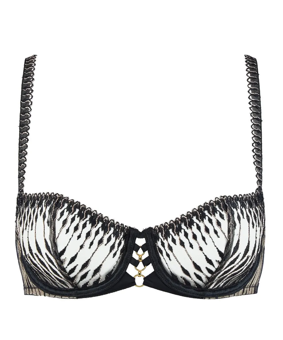 aubade-voodoo-kiss-soutien-gorge-corbeille-armatures-broderie-millenium-black image 1