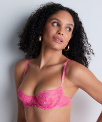 aubade-rules-of-attraction-half-cup-exciting-pink image 2