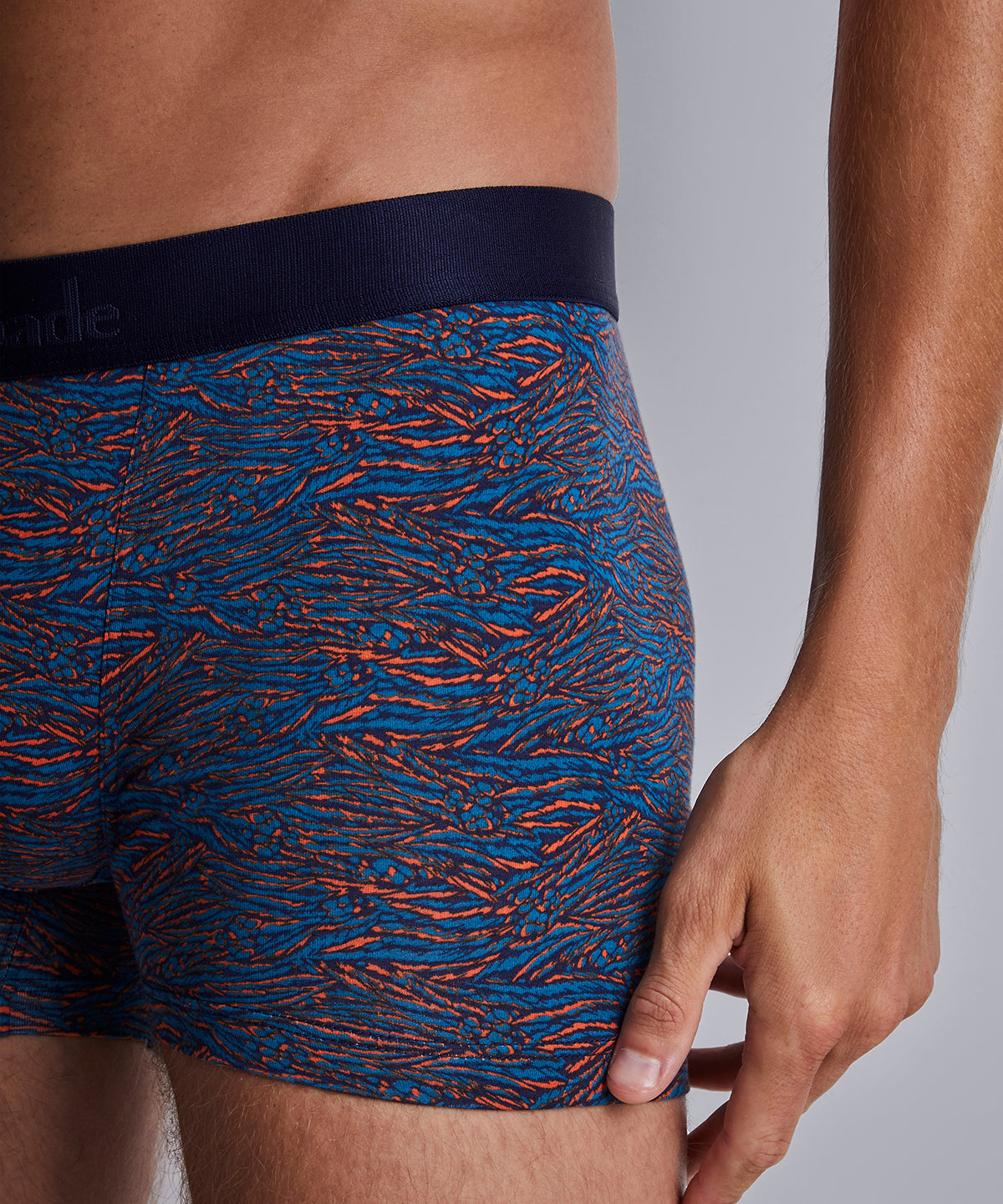 aubade-homme-pack-2-boxers-blue-tiger image 3