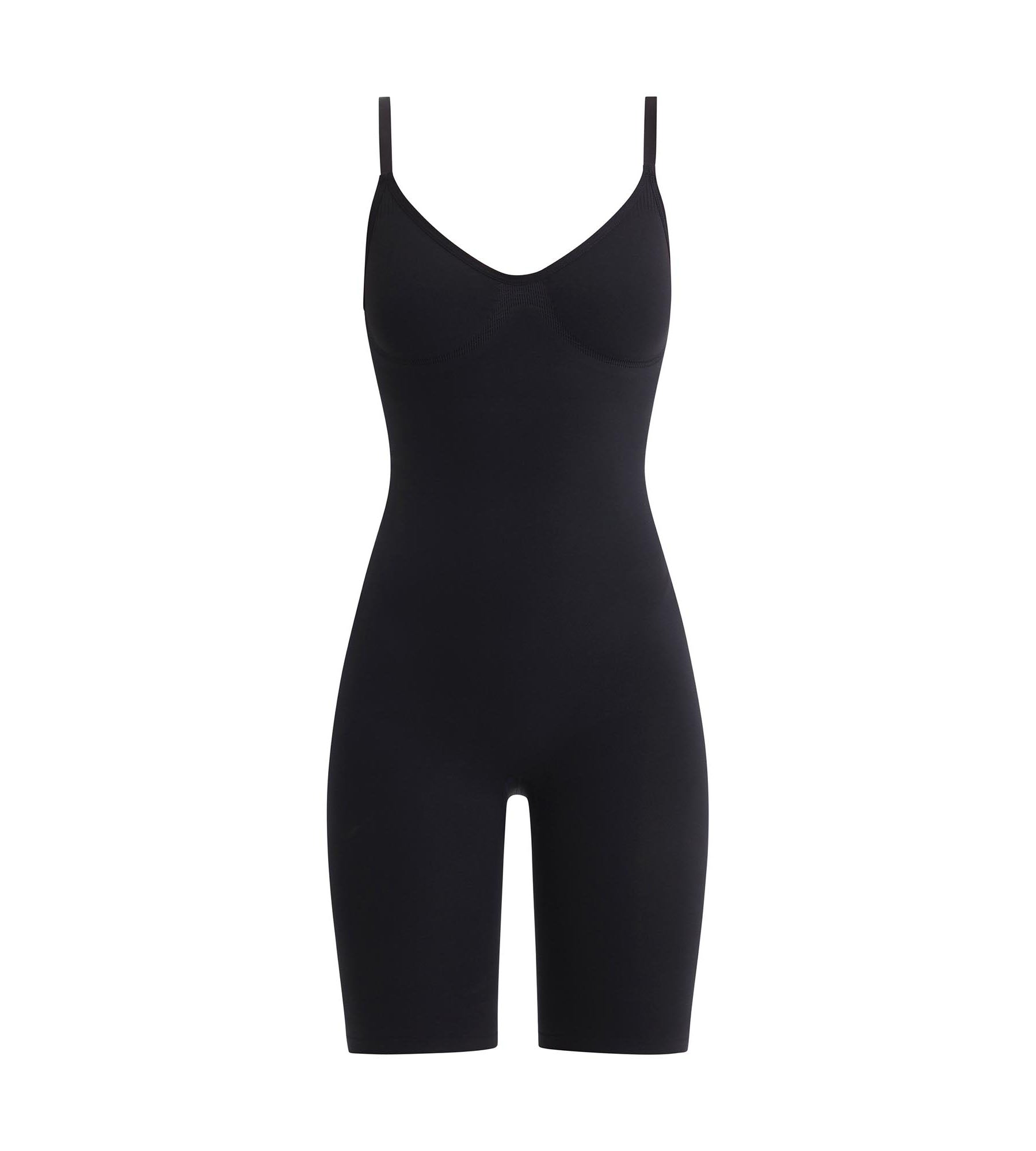 dim-silhouette-seconde-peau-body-short-femme-sans-armature-noir image 4