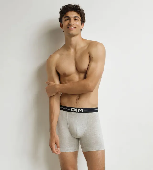 dim-icons-boxer-long-homme-microfibre-gris-chin image 1