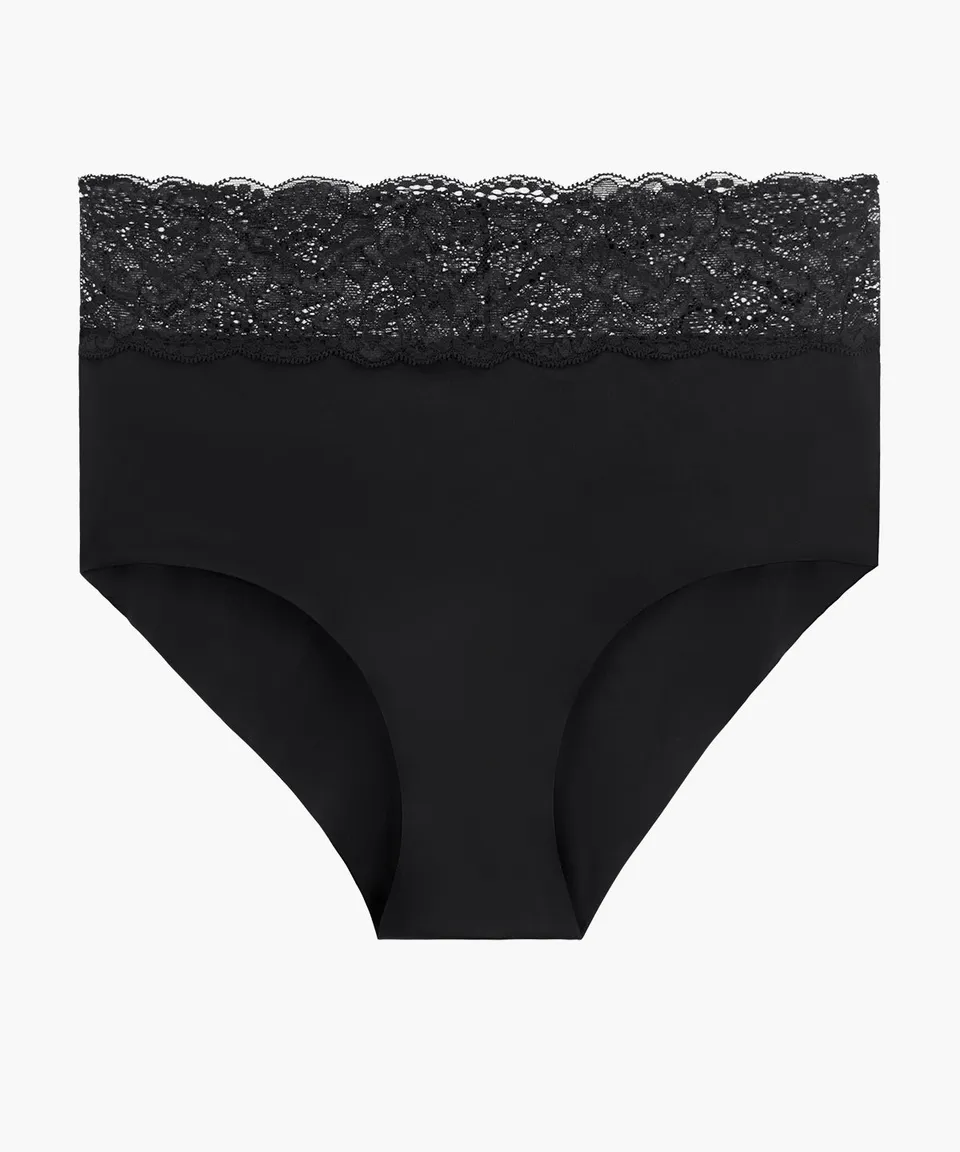 aubade-sweetessence-culotte-taille-haute-noir image 1