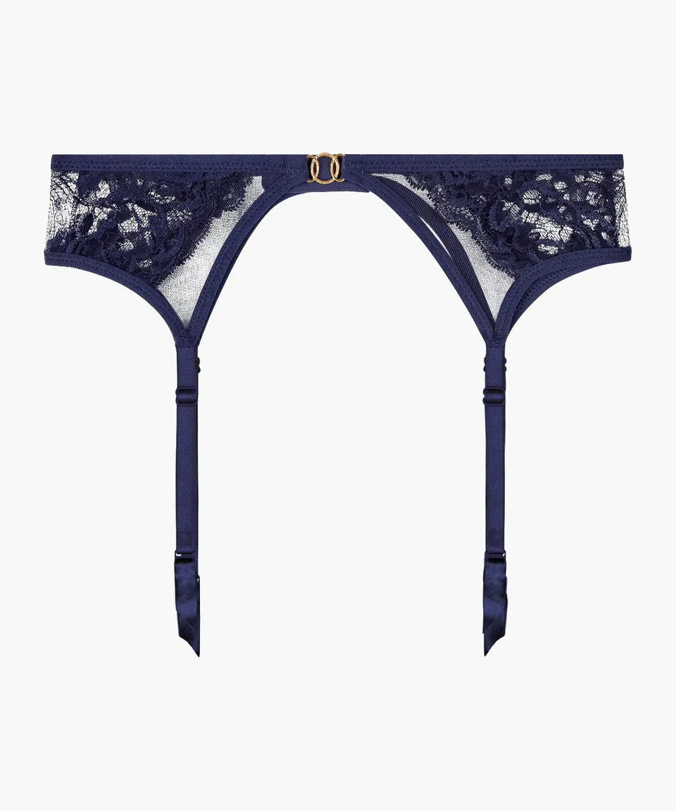 aubade-feeling-myself-astral-blue-porte-jarretelles-dentelle image 1