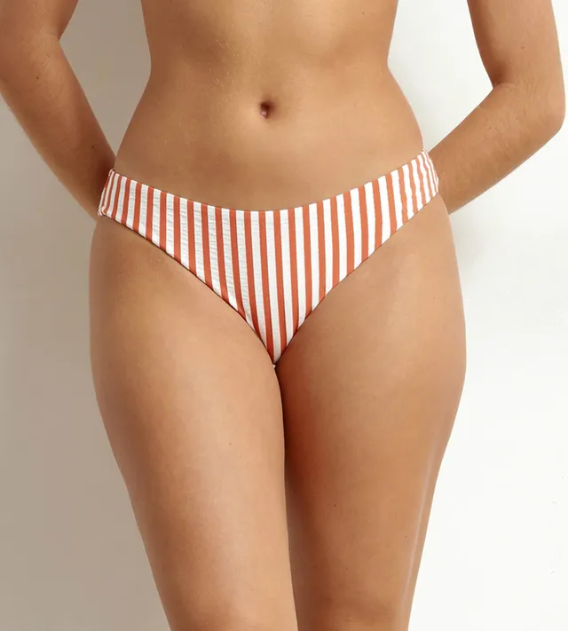 dim-swimwear-bas-de-maillot-culotte-midi-femme-orange-ray image 1