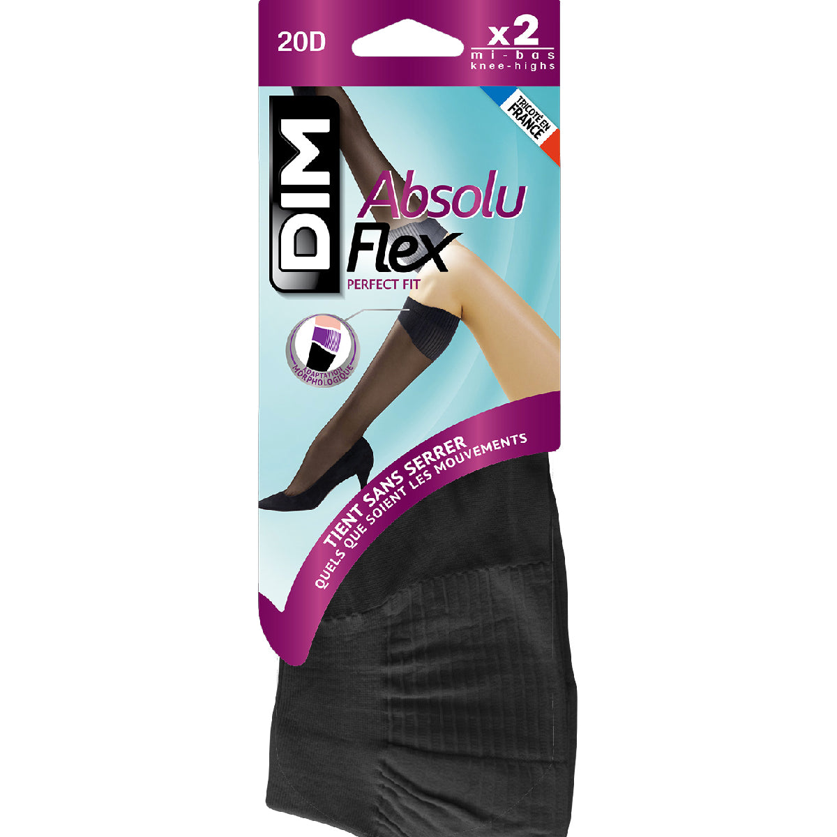 dim-absoluflex-lot-de-2-mi-bas-noirs-transparents-20d image 4