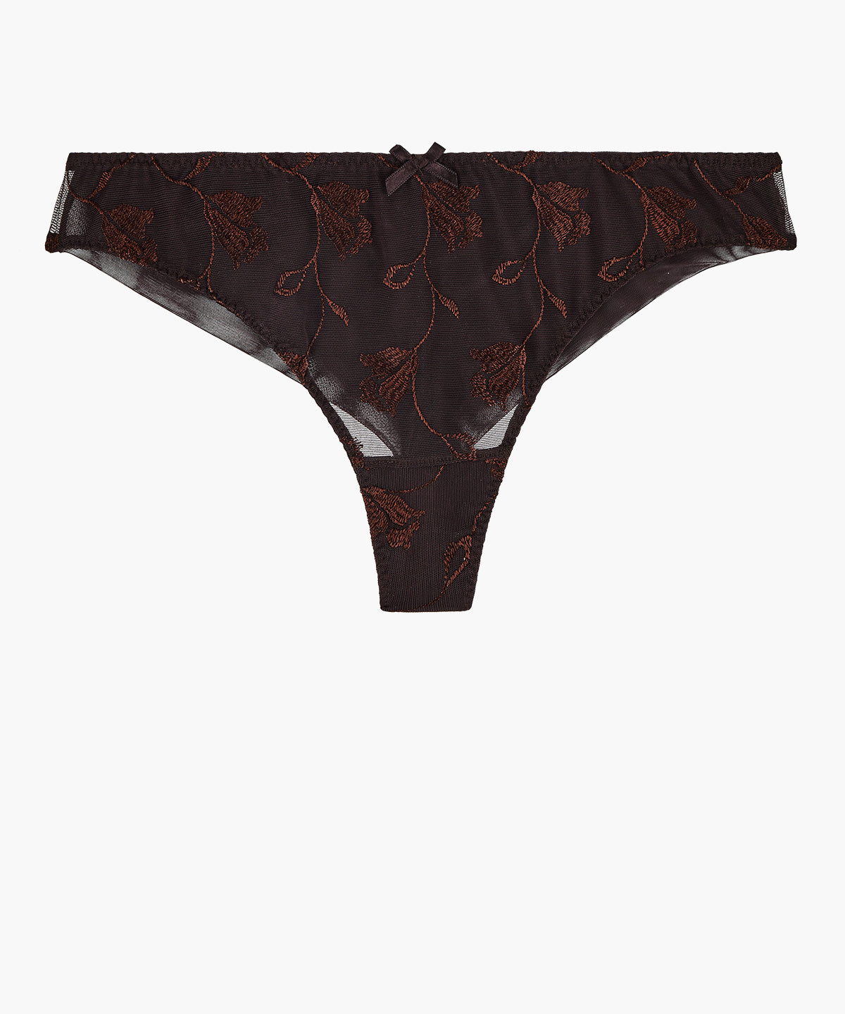 aubade-softessence-tanga-espresso-tanga-invisible-en-broderie-recycl-e image 1