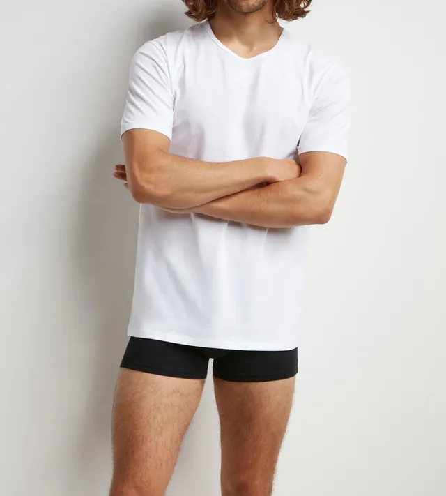 dim-regul-activ-lot-de-2-t-shirts-homme-col-rond-blanc-thermor-gulateur image 1