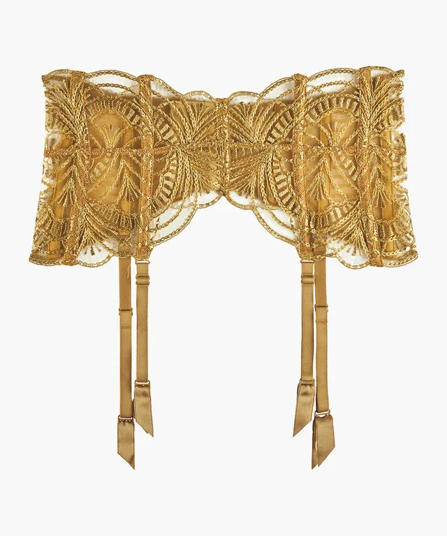 aubade-vibes-porte-jarretelles-taille-haute-sublime-bronze image 1