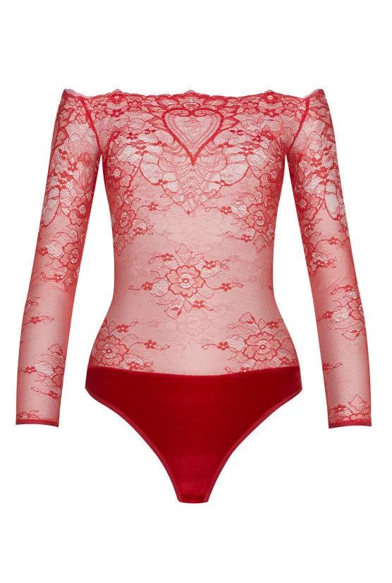 cadolle-coeur-body-dentelle-rouge-body image 1