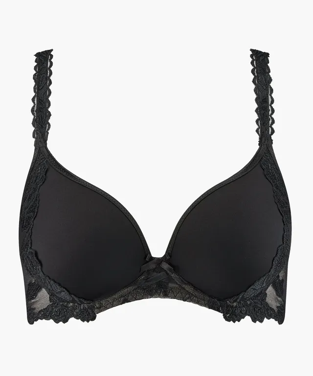 aubade-softessence-soutien-gorge-t-shirt-plunge-noir image 1