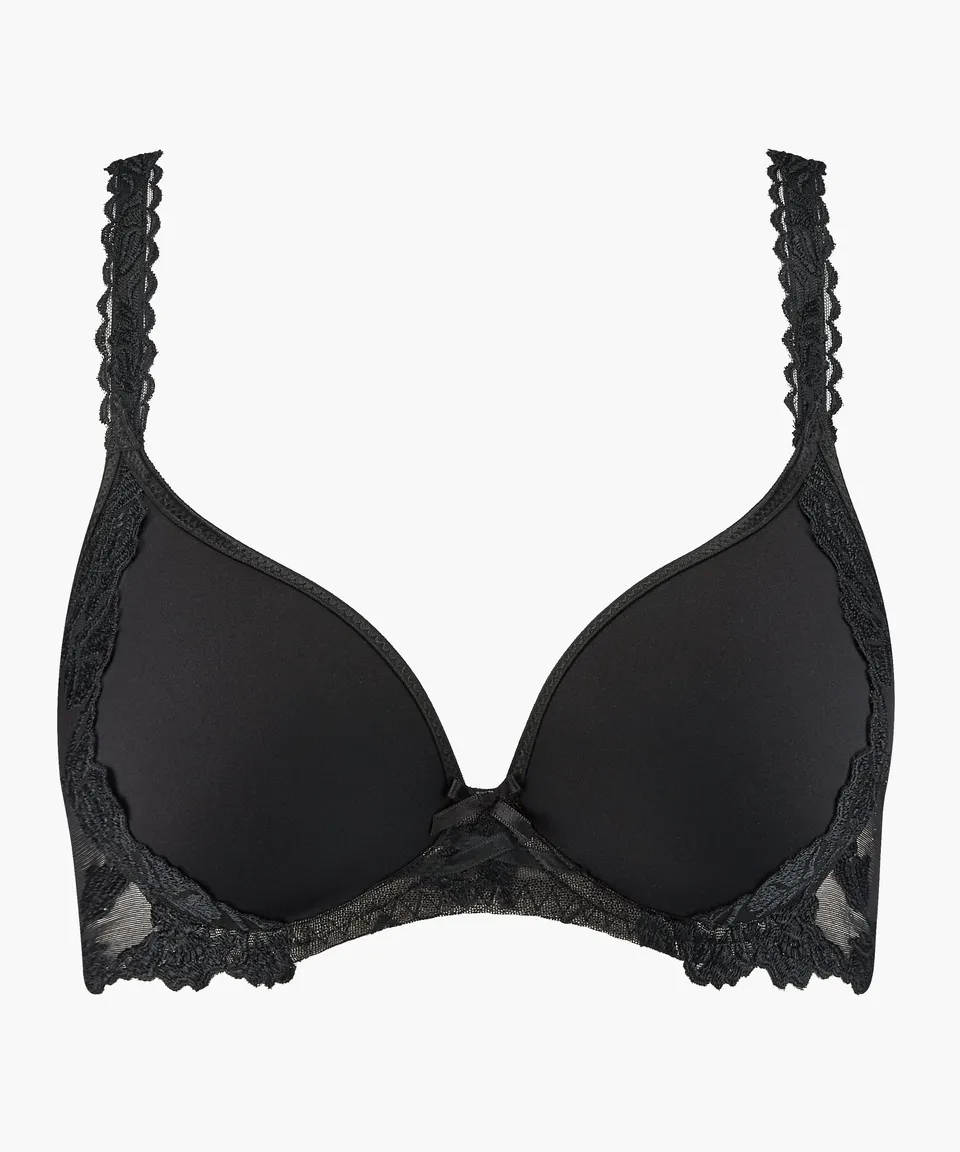 aubade-softessence-soutien-gorge-t-shirt-plunge-noir image 1