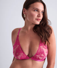 aubade-sweet-euphoria-bralette-passion-rose-triangle-sans-armatures image 2
