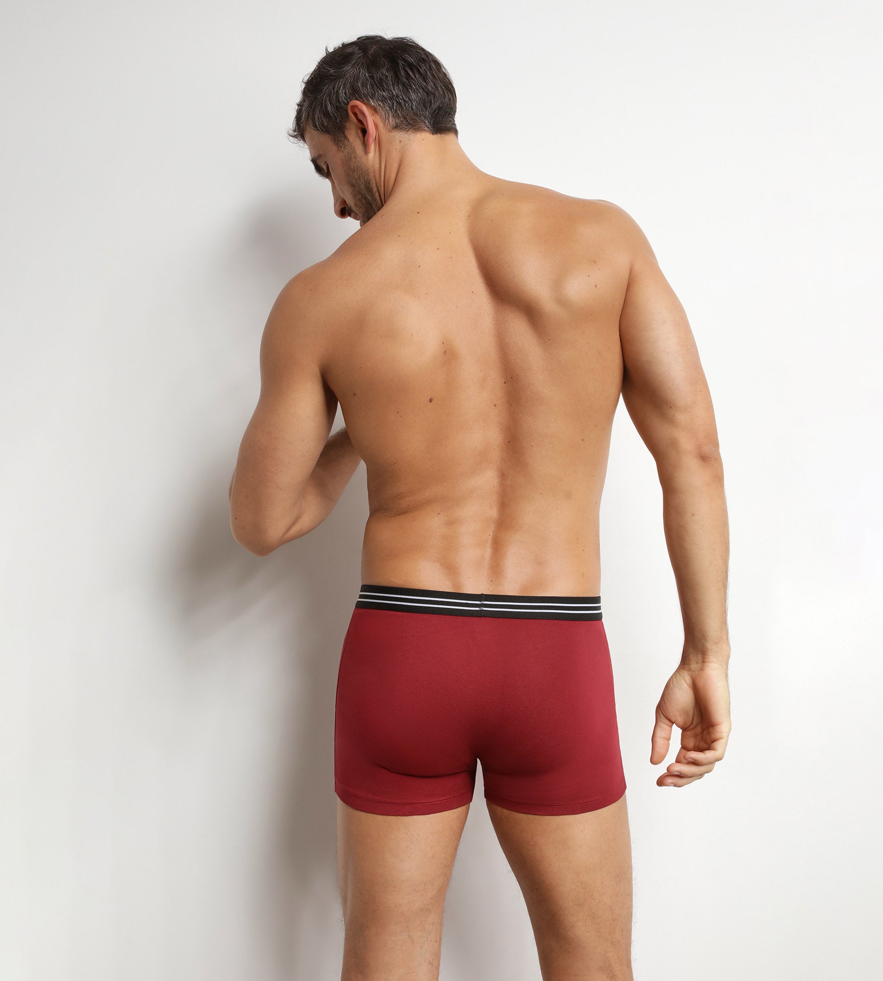 dim-ecodim-lot-de-2-boxers-homme-coton-stretch-rouge image 2