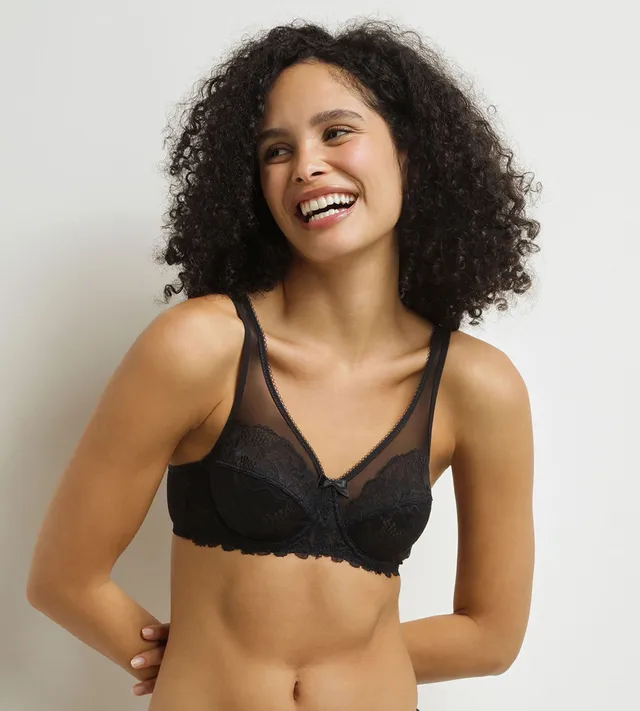 dim-generous-essentiel-soutien-gorge-emboitant-dentelle-noir image 1