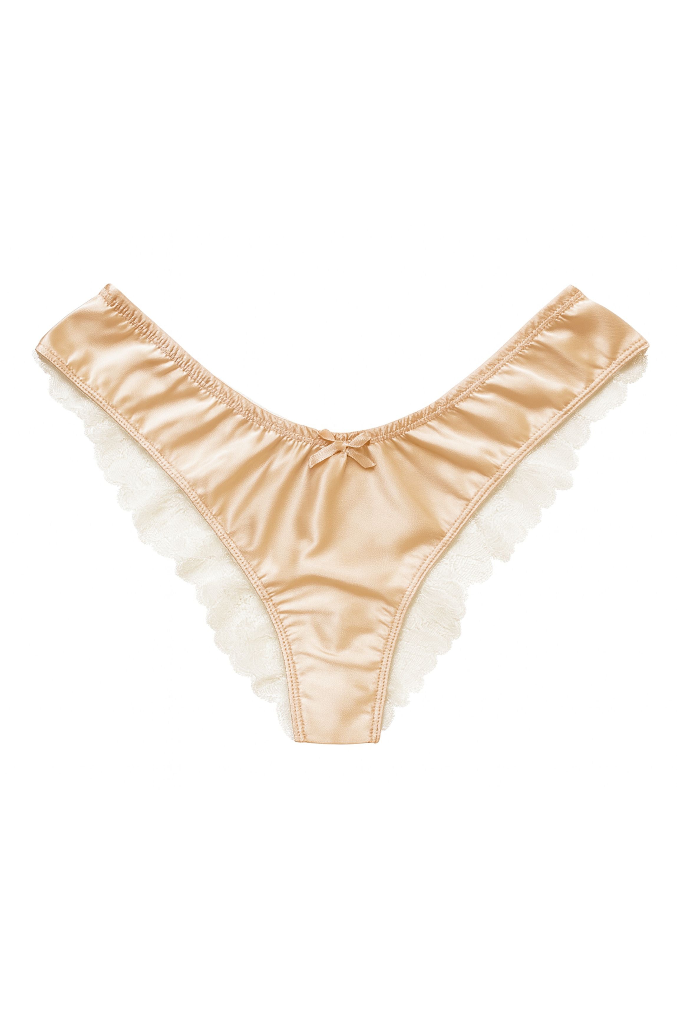 cadolle-cathy-tanga-satin-nude image 1