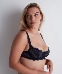 aubade-danse-des-sens-soutien-gorge-balconnet-bleu-evening-blue image 2