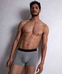 aubade-homme-pack-de-2-boxers-knit-gris-chin image 5
