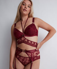 aubade-magnetic-spell-strumpfhalter-crimson-red-porte-jarretelles-brod-avec-cha- image 8