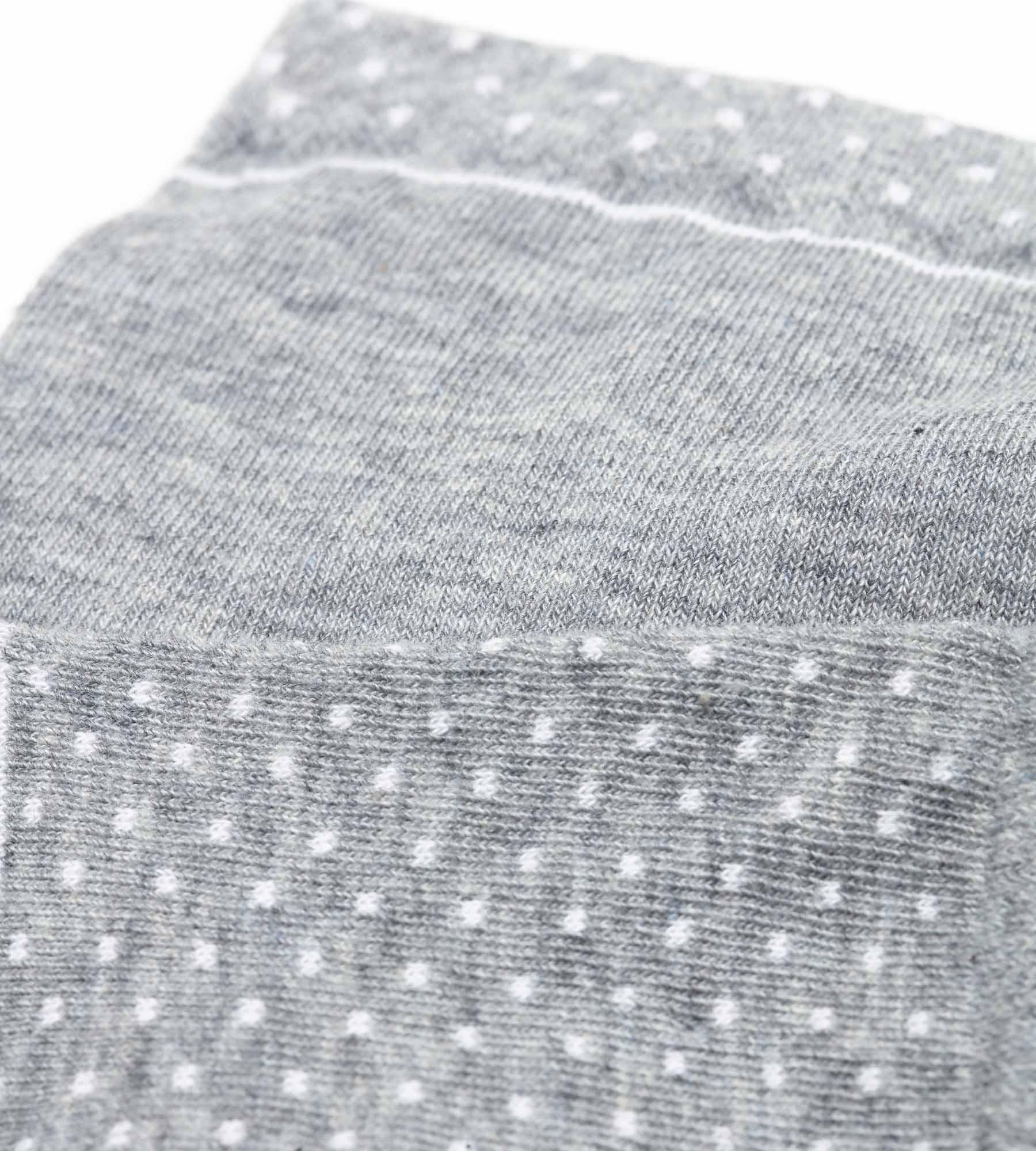 dim-good-lot-de-2-paires-chaussettes-femme-coton-bio-pois-gris image 3