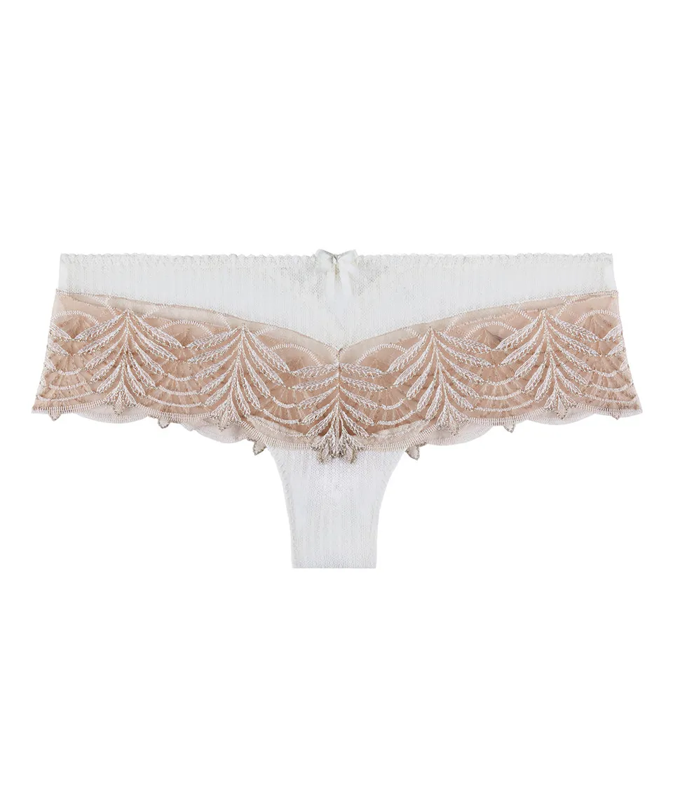aubade-hypnolove-shorty-cheeky-gold-feather image 1