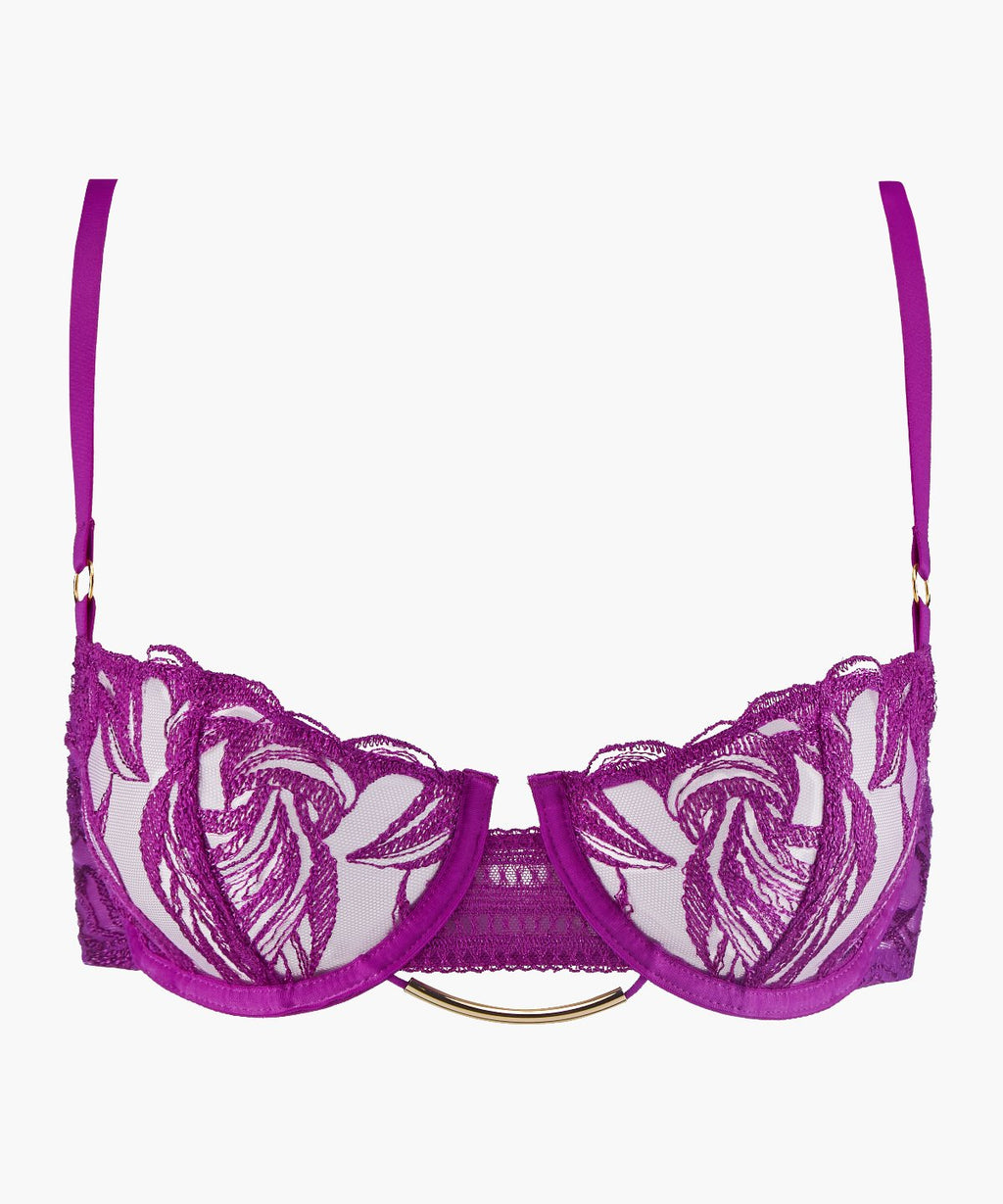 aubade-into-the-groove-soutien-gorge-demi-coque-armatures-pink-karma image 1