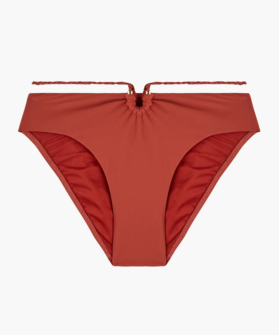 aubade-summer-journey-bas-de-maillot-taille-haute-clay image 1