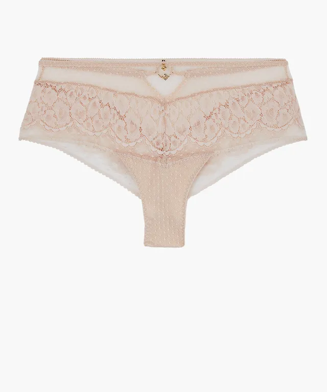 aubade-illusion-fauve-shorty-th-blanc-shorty-taille-basse-en-dentelle-leavers-fr image 1