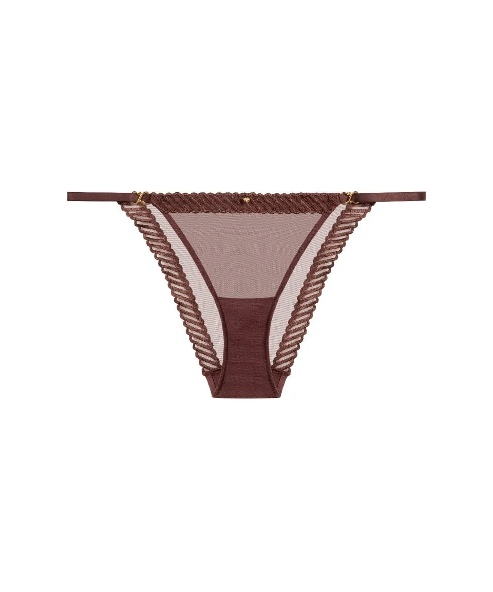aubade-sheer-emotion-culotte-taille-basse-sepia image 1