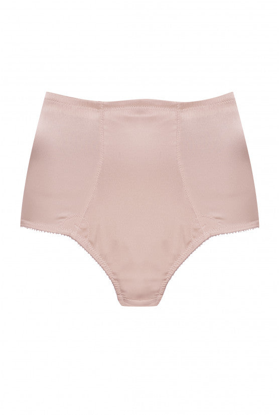 cadolle-gina-culotte-gainante-taille-haute-satin-nude image 1