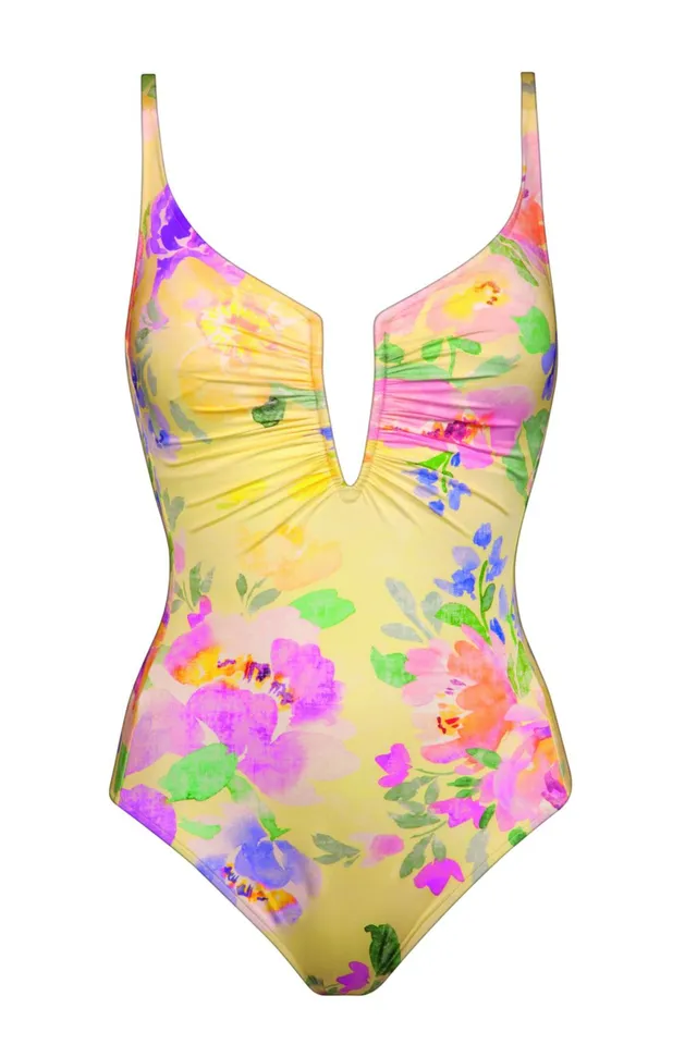 cadolle-maillot-de-bain-jaune-couture-galbant image 1