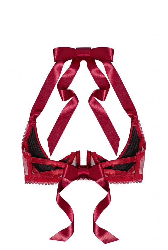 cadolle-soutien-gorge-sein-nu-satin-rouge-nouer image 2