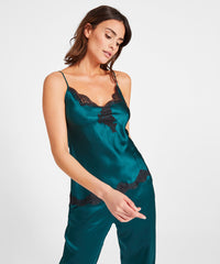 aubade-toi-mon-amour-pantalon-pyjama-soie-meraude image 6