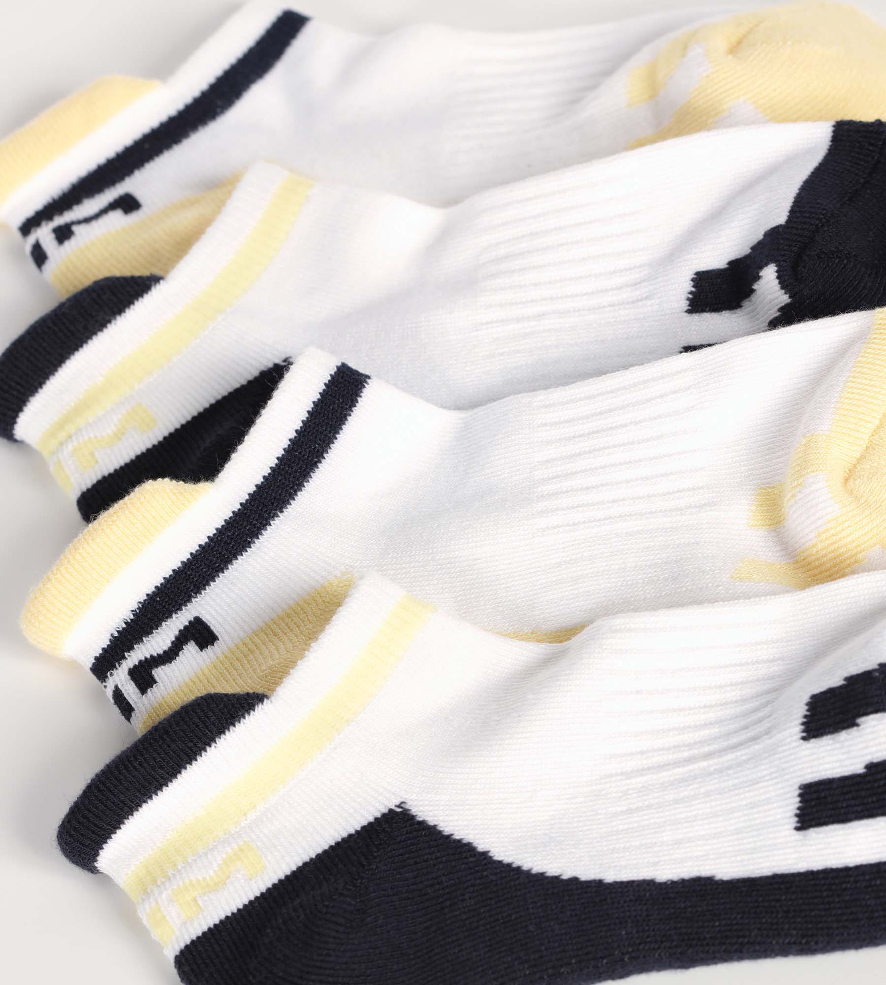 dim-sport-lot-de-2-paires-chaussettes-unisexe-r-tro-marine-jaune image 3