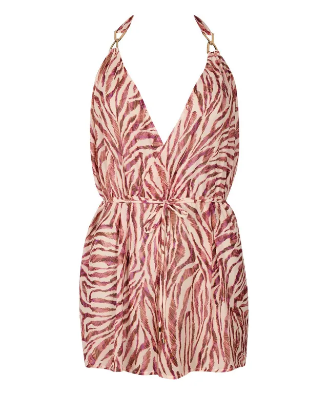 aubade-beach-walk-combishort-playsuit-pink-tiger image 1