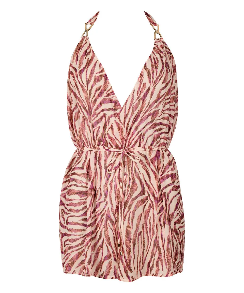 aubade-beach-walk-combishort-playsuit-pink-tiger image 1