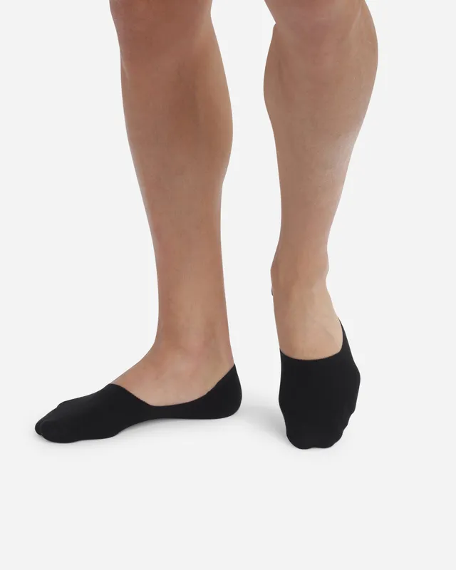 dim-lot-de-2-prot-ge-pieds-homme-coton-noir-basic-coton image 1