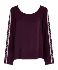 aubade-sweet-obsession-haut-manches-longues-deep-berry image 6