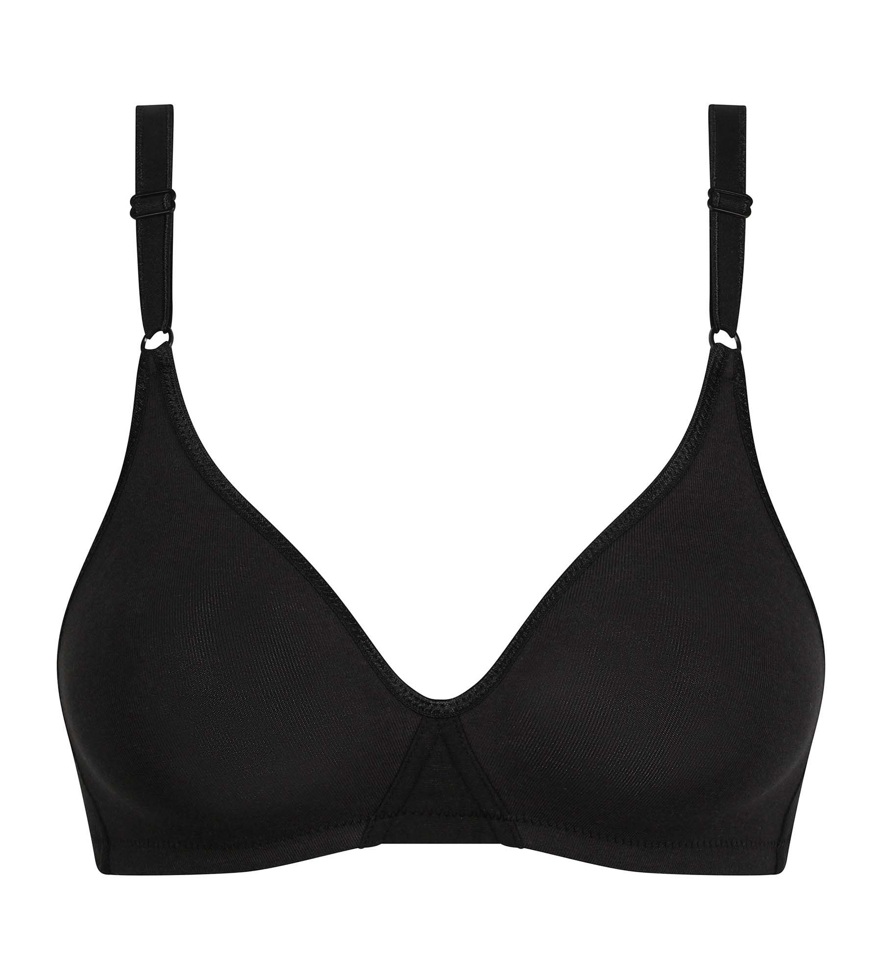 dim-daily-soutien-gorge-triangle-sans-armature-coton-noir image 5