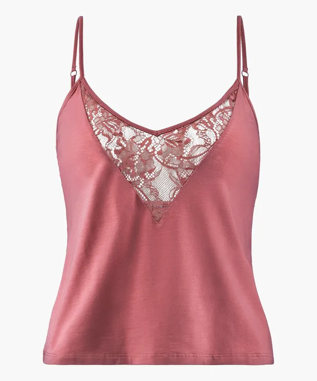aubade-lazy-days-top-fines-bretelles-rosewood image 1