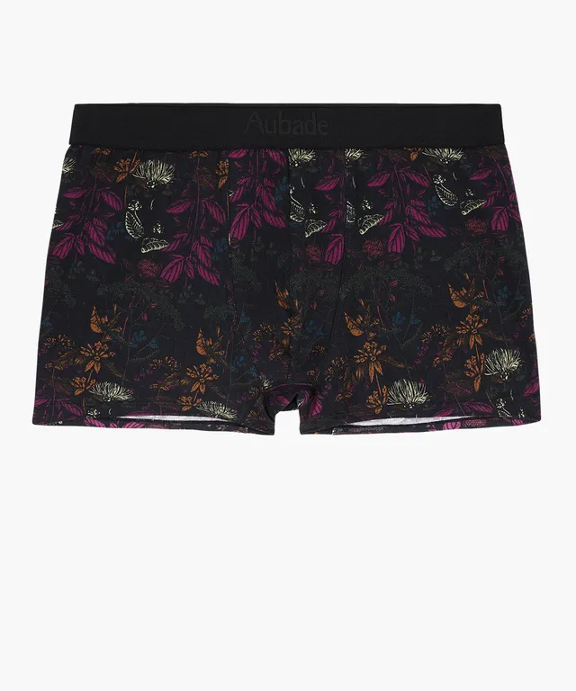 aubade-homme-boxer-fleurs-magiques-noir-2 image 1
