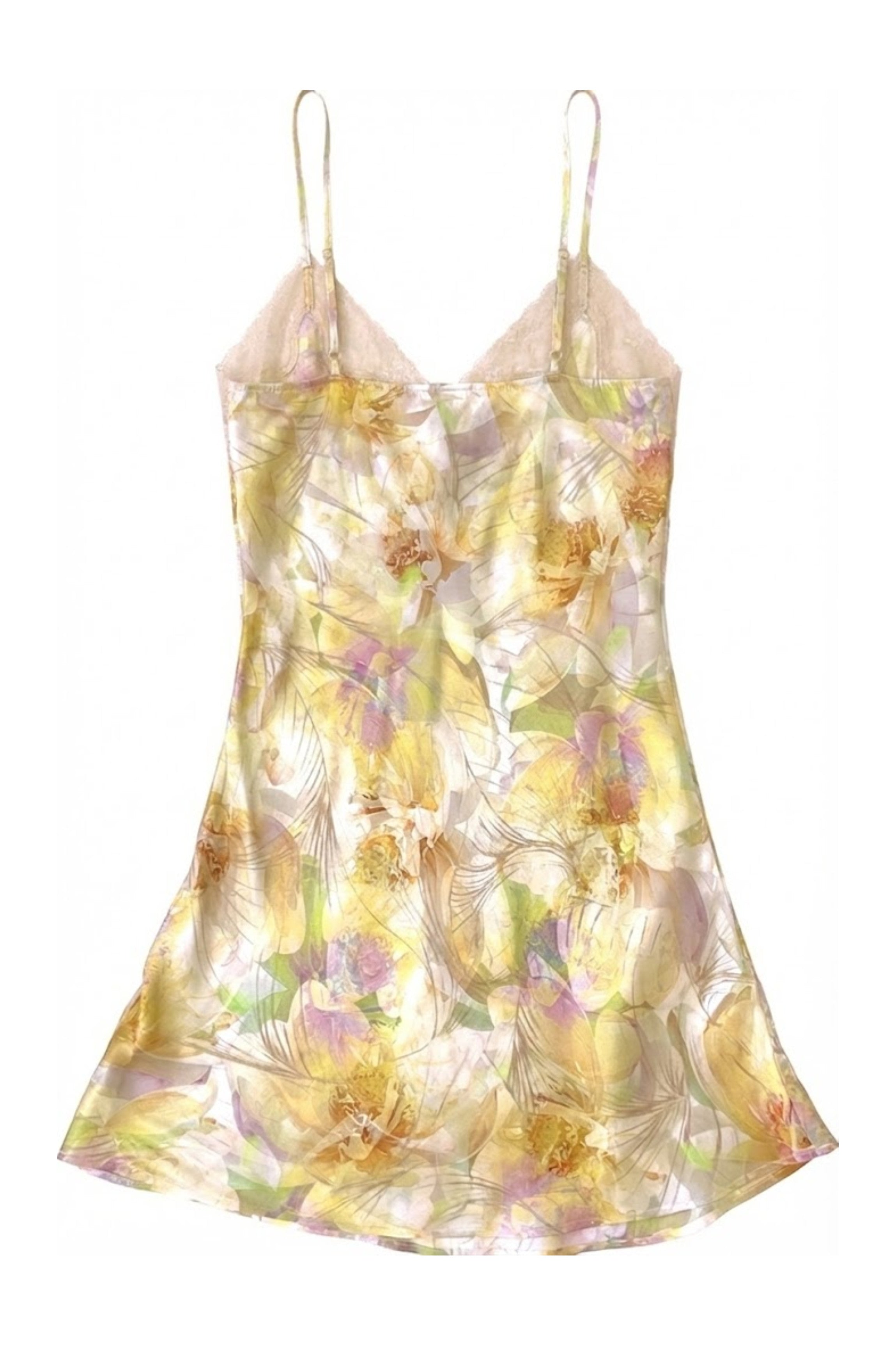 cadolle-eloise-nuisette-en-soie-florale-jaune image 2