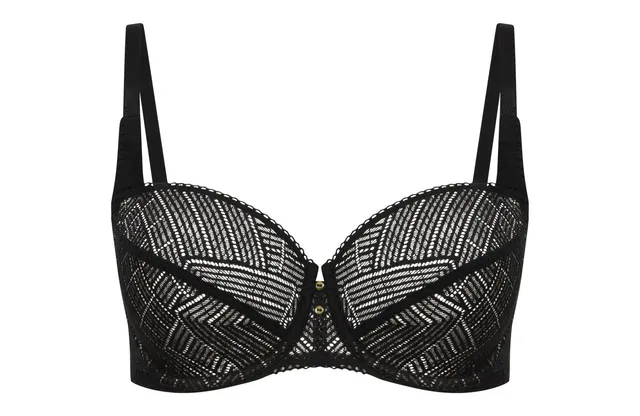 darjeeling-soutien-gorge-corbeille-gloria-dentelle-graphique-noir-95e image 1