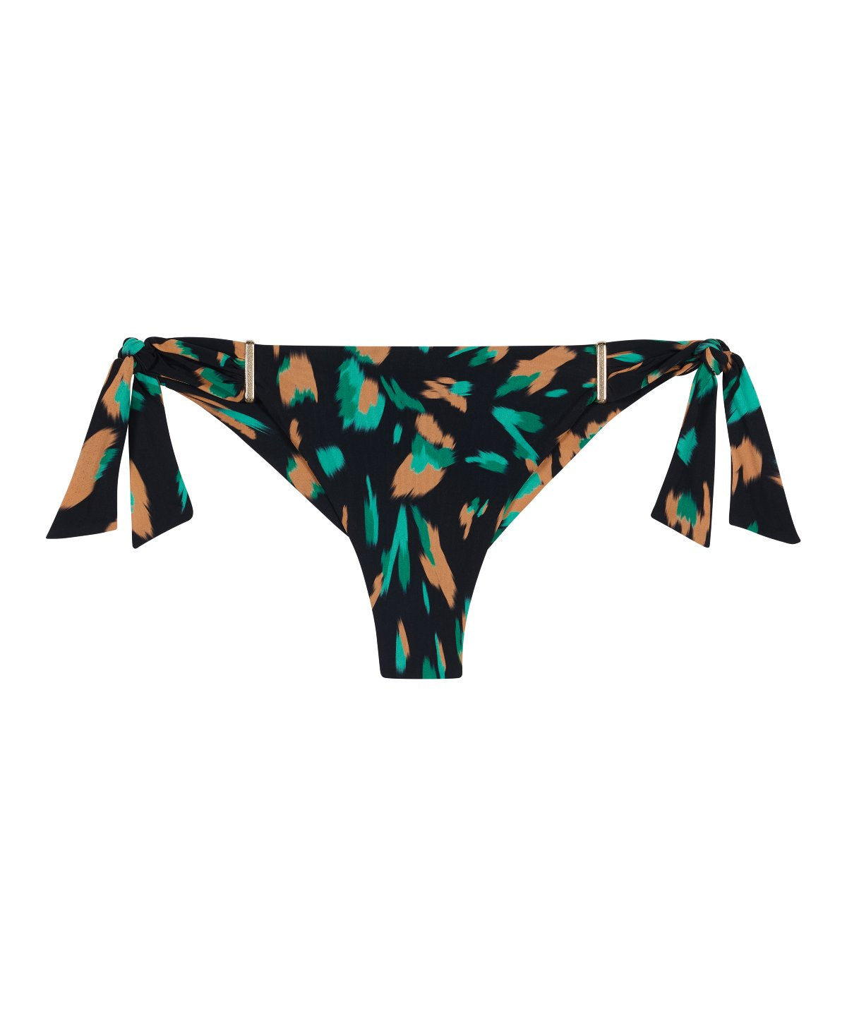 aubade-feline-energy-bas-de-maillot-de-bain-tanga-green-panther image 1