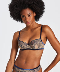 aubade-c-urs-enlac-s-soutien-gorge-demi-bonnet-nightfall image 3