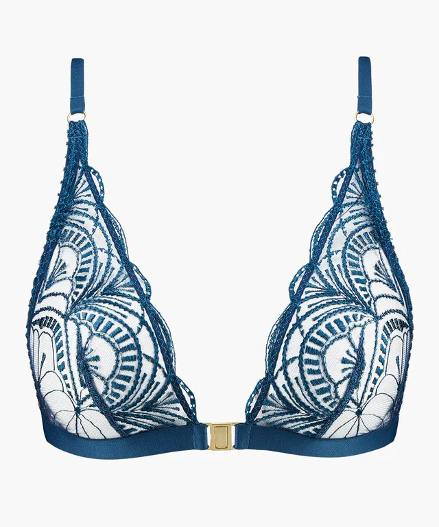 aubade-vibes-soutien-gorge-triangle-bralette-dark-cyan image 1