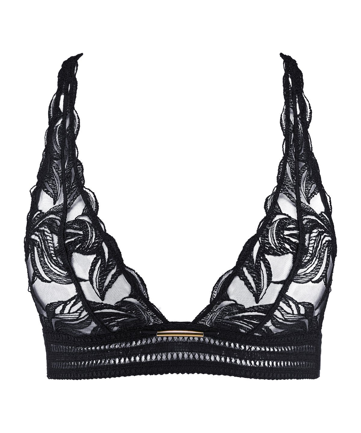 aubade-into-the-groove-soutien-gorge-triangle-bralette-broderie-v-g-tale-noir image 1
