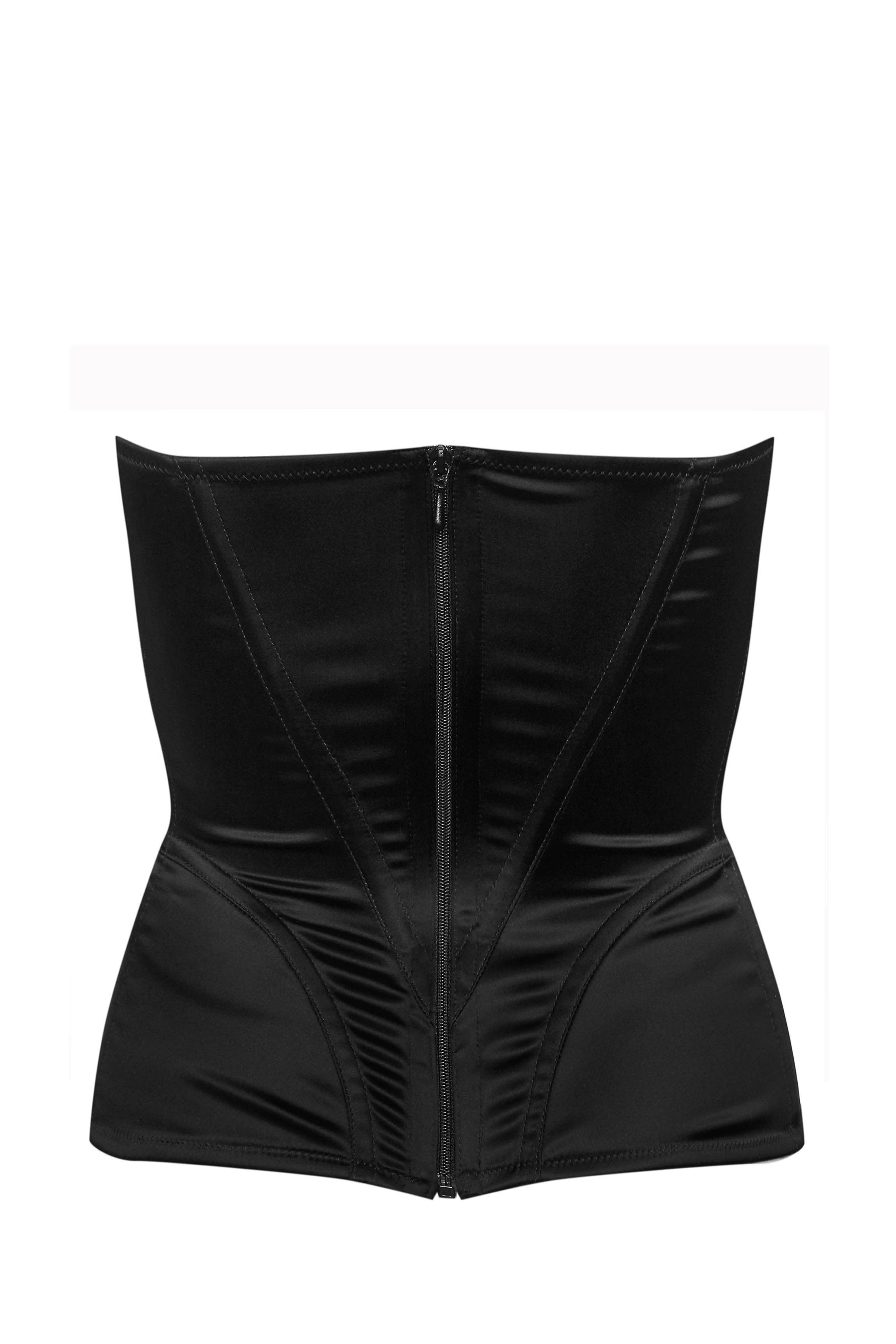 cadolle-corset-arrow-noir-satin image 3